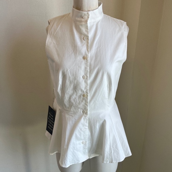 White Pomander Place top, Size XS, NEVER WORN - Picture 1 of 6